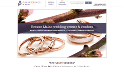Desktop Screenshot of gayweddingsinmaine.com